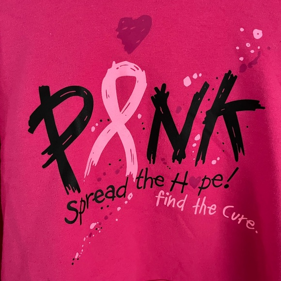 XXL Pink Hoodie-Breast Cancer Support Theme - Picture 3 of 8